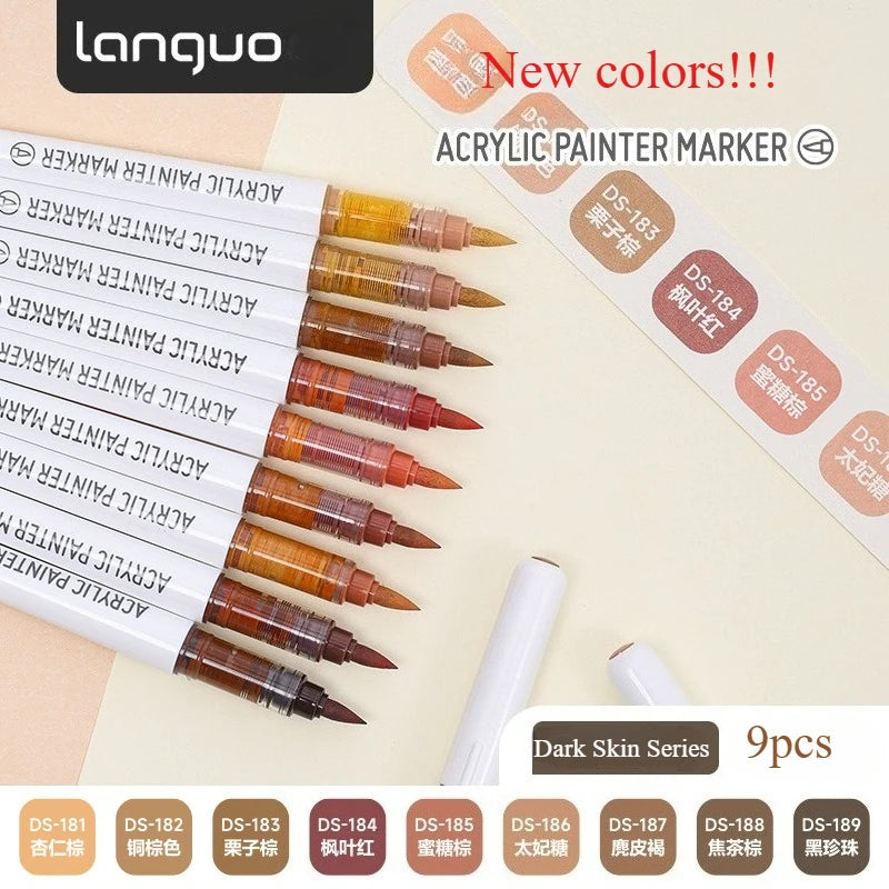Brush Tip Acrylic Marker Set