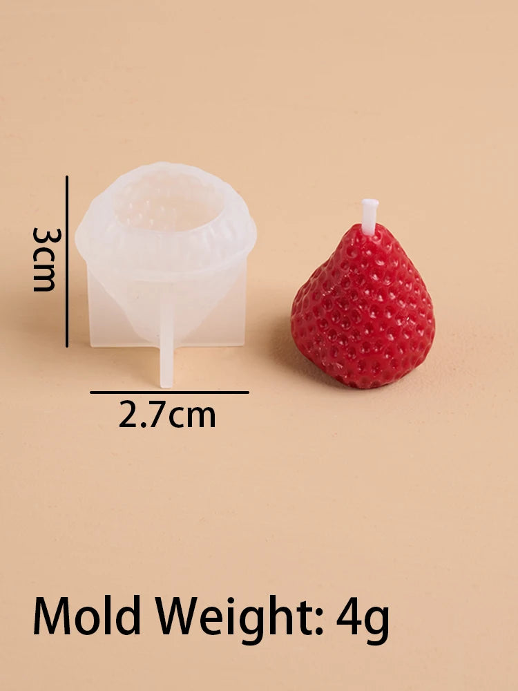 3D Strawberry Silicone Mold