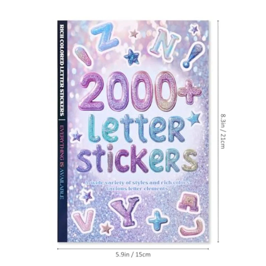 2000+ Pcs Colorful Alphabet Sticker for Journaling
