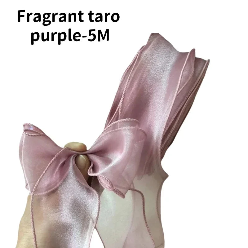 5M Organza Ribbon Wavy Edge