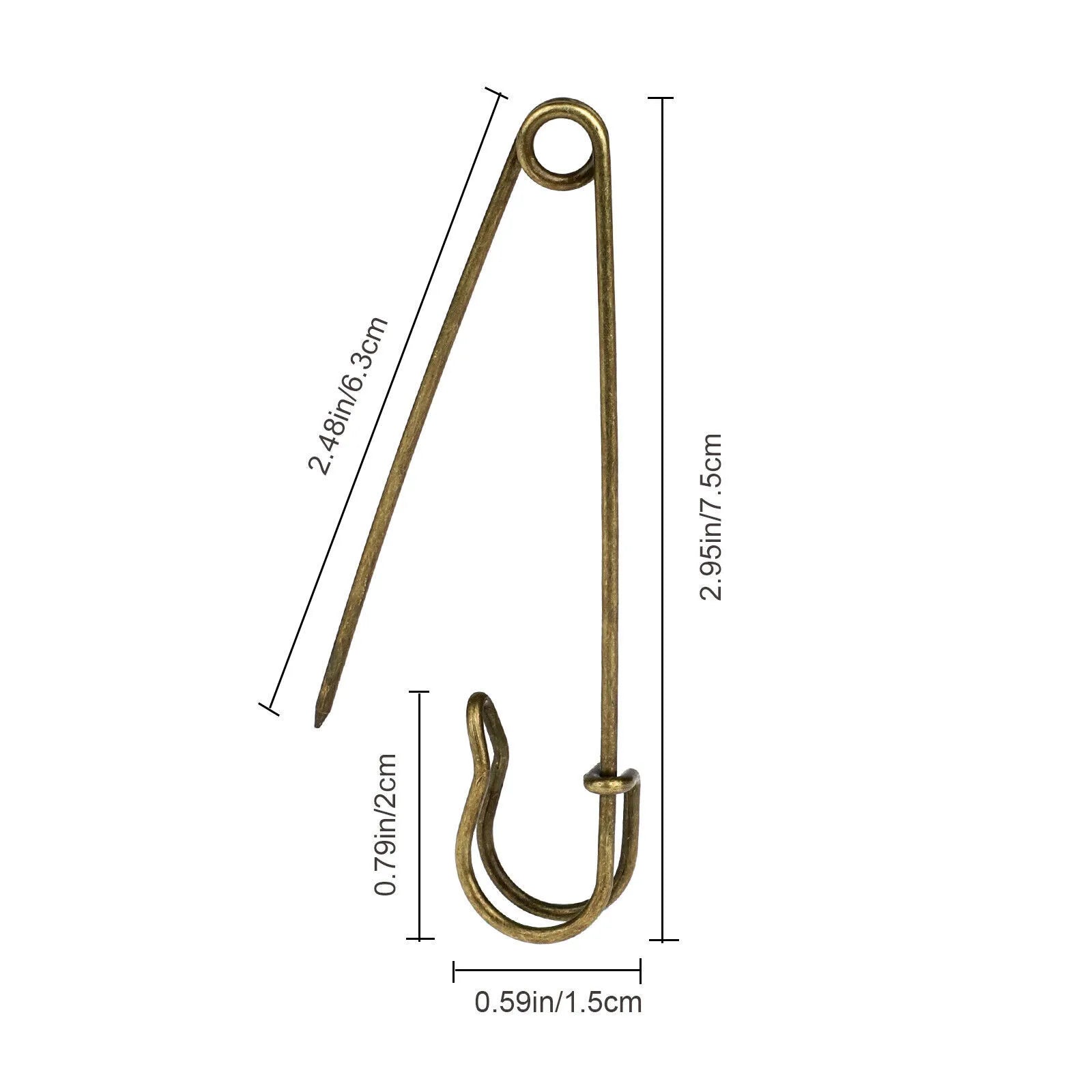 30pcs Large Heavy Duty Safety Pins