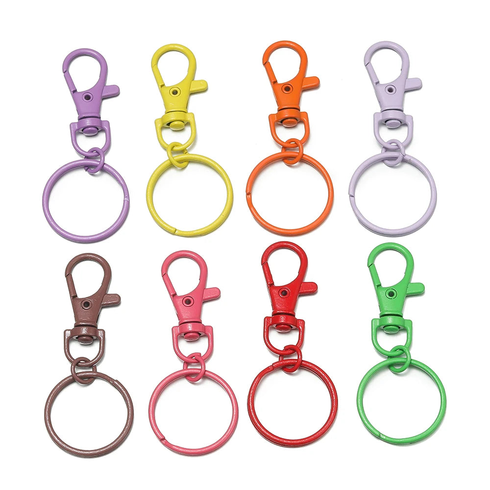 Multicolor Keyring with Lobster Clasp