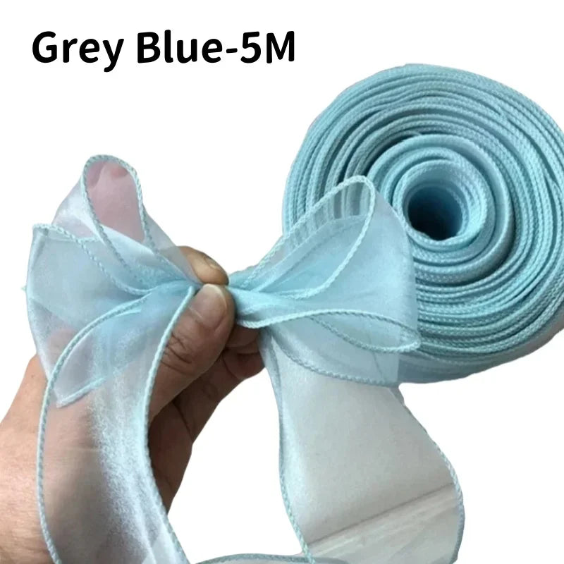 5M Organza Ribbon Wavy Edge