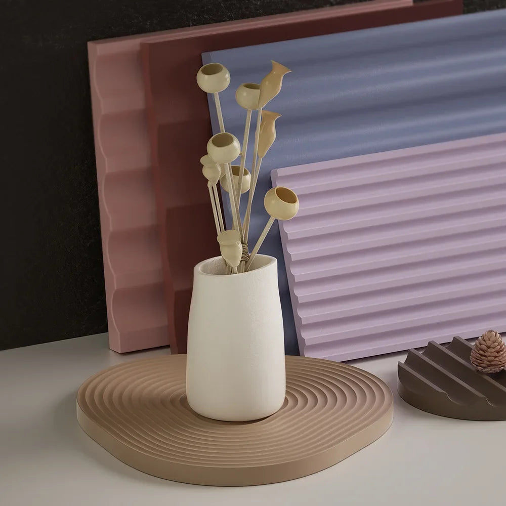 Modern Coaster Silicone Molds for Resin or Plaster