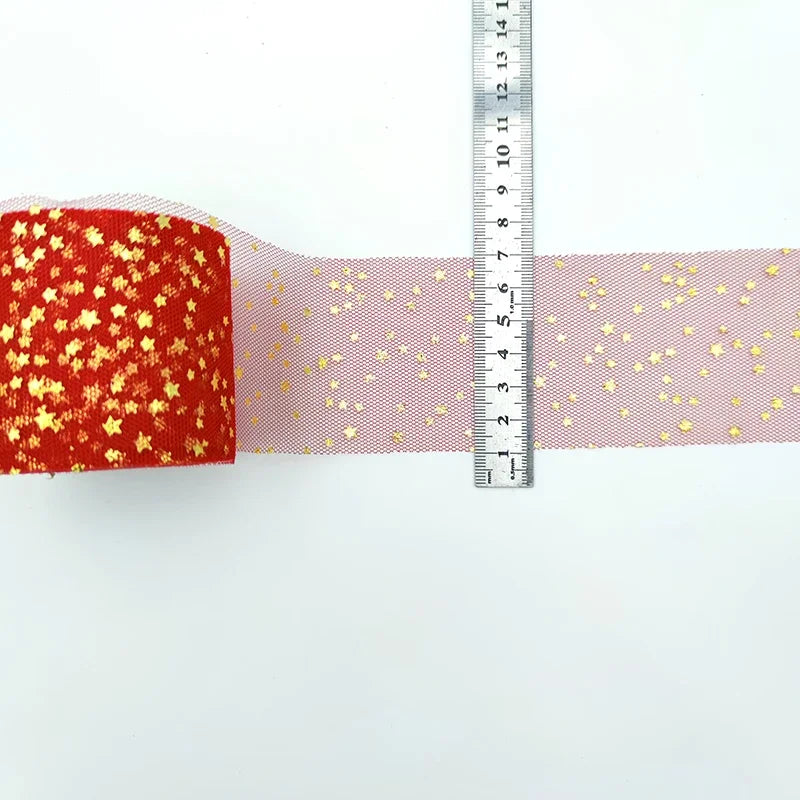 Colorful Star Tulle Ribbon