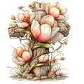 Old Rugged Floral Cross Fabric Panel 11