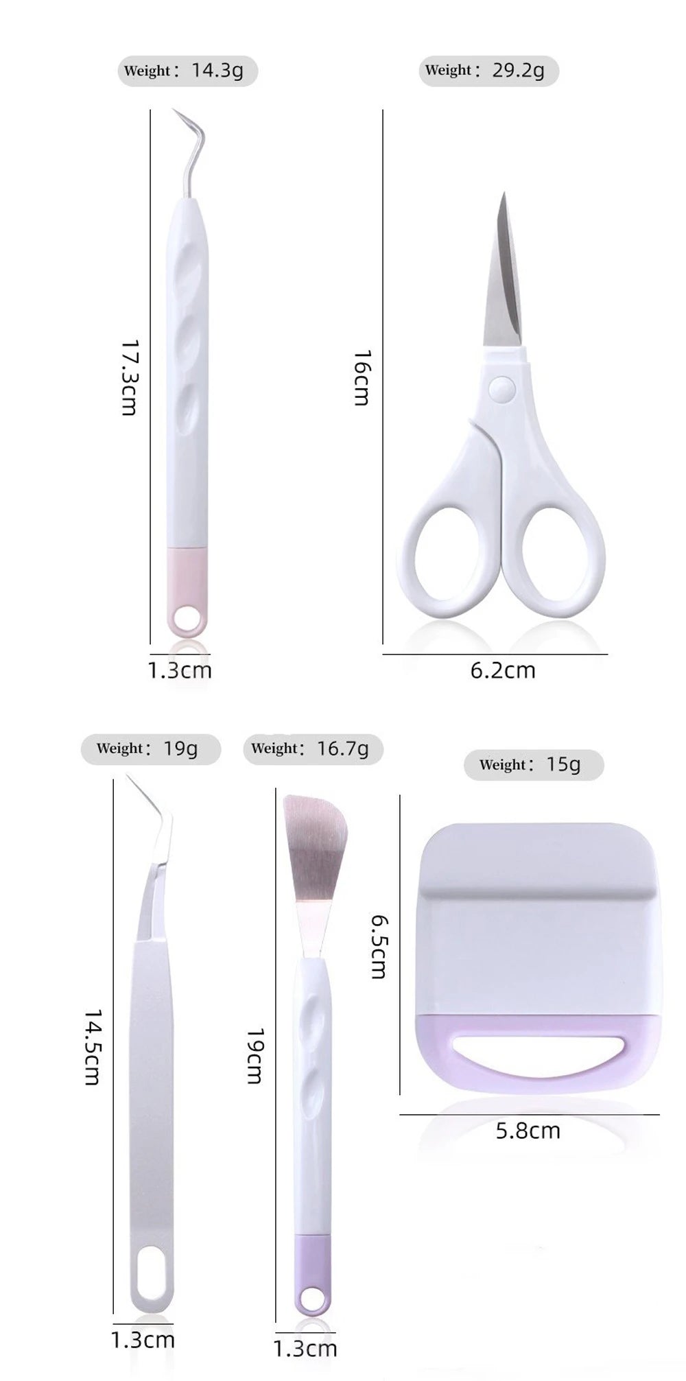 Vinyl Weeding Tool Set 5 pcs.